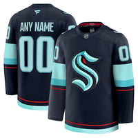 Seattle Kraken Fanatics Deep Sea Blue Home Premium Custom Jersey