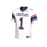 #1 Florida Atlantic Owls GameDay Greats Lightweight Football Jersey - White