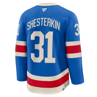 New York Rangers Igor Shesterkin Fanatics Blue Centennial Premium Jersey