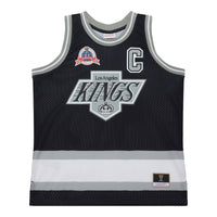 Los Angeles Kings Wayne Gretzky Mitchell & Ness Black Maxxed Out Fashion Basketball Jersey