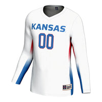 Kansas Jayhawks GameDay Greats NIL Pick-A-Player Lightweight Volleyball Jersey - White