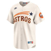 Houston Astros Nike Cream Cooperstown Collection Limited Jersey