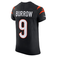 Cincinnati Bengals Joe Burrow Nike Black Team Vapor F.U.S.E. Elite Jersey