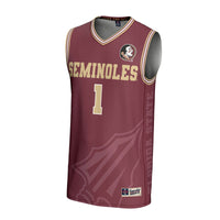 #1 Florida State Seminoles GameDay Greats Lightweight Icon Print Basketball Jersey - Garnet