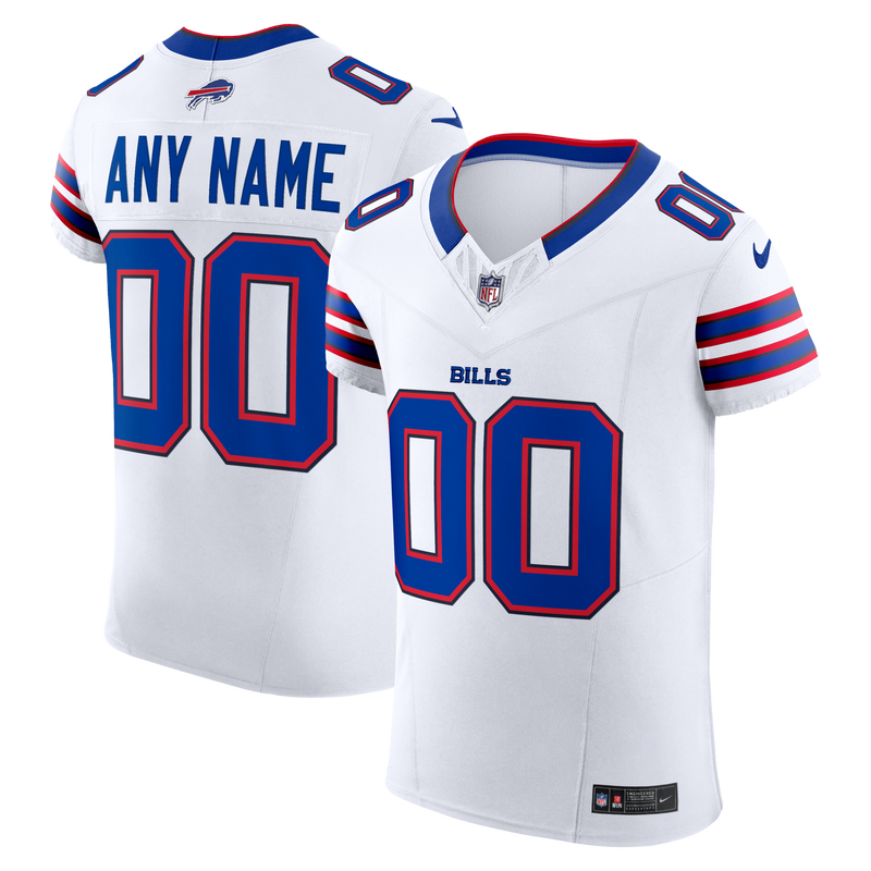 Buffalo Bills Nike White Vapor F.U.S.E. Elite Custom Jersey