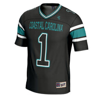 #1 Coastal Carolina Chanticleers GameDay Greats Football Jersey - Black