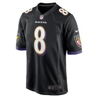 Baltimore Ravens Lamar Jackson Nike Black Alternate Game Jersey