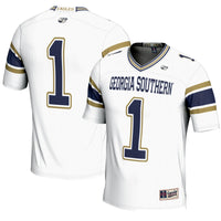 #1 Georgia Southern Eagles GameDay Greats Endzone Football Jersey - White