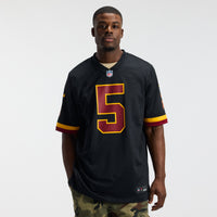 Hail Raiser Washington Commanders Jayden Daniels Nike Black Alternate Game Jersey