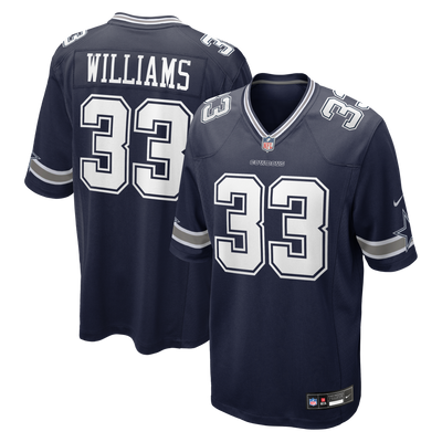Dallas Cowboys Javonte Williams Nike Navy Team Game Jersey