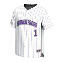 GameDay Greats White TCU Horned Frogs Lightweight Collegiate Baseball Fashion Jersey