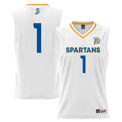 #1 San Jose State Spartans GameDay Greats Lightweight Basketball Jersey - White