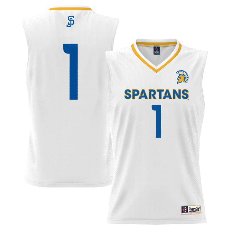 #1 San Jose State Spartans GameDay Greats Lightweight Basketball Jersey - White