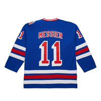 New York Rangers Mark Messier Mitchell & Ness Blue Big & Tall 1993/94 Blue Line 2.0 Jersey