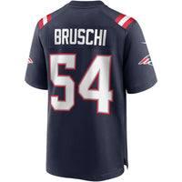 New England Patriots Tedy Bruschi Nike Navy Game Retired Player Jersey