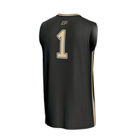 #1 Purdue Boilermakers GameDay Greats Lightweight Collegiate Basketball Fashion Jersey - Black