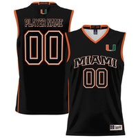 Miami Hurricanes GameDay Greats NIL Pick-A-Player Lightweight Basketball Jersey - Black