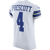 Dallas Cowboys Dak Prescott Nike White Vapor Elite Player Jersey