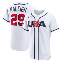 USA Baseball Cal Raleigh Nike White 2026 World Baseball Classic Home Authentic Jersey
