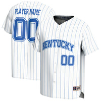Kentucky Wildcats GameDay Greats Lightweight Collegiate Baseball Pinstripe NIL Pick-A-Player Fashion Jersey - White