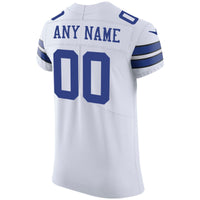 Dallas Cowboys Nike White Vapor Untouchable Custom Elite Jersey