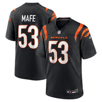 Cincinnati Bengals Boye Mafe Nike Black Team Game Jersey