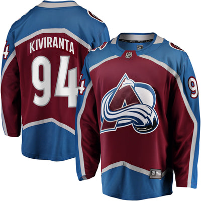 Colorado Avalanche Joel Kiviranta Fanatics Maroon Home Premier Breakaway Player Jersey