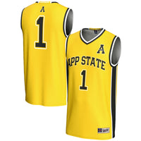 #1 Appalachian State Mountaineers GameDay Greats Lightweight Basketball Jersey - Gold