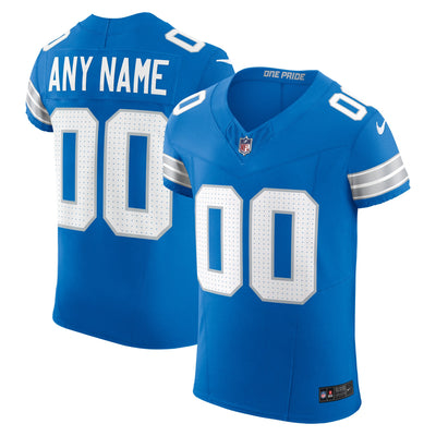 Detroit Lions Nike Blue Team Vapor F.U.S.E. Elite Custom Jersey