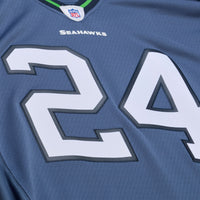 Seattle Seahawks Marshawn Lynch Mitchell & Ness Blue 2010 Legacy Throwback Replica Jersey