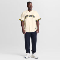 Milwaukee Brewers Dustin May Nike Cream Home Replica Jersey