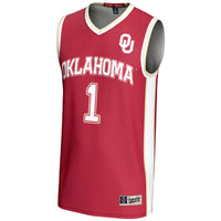 #1 Oklahoma Sooners GameDay Greats Lightweight Basketball Jersey - Crimson