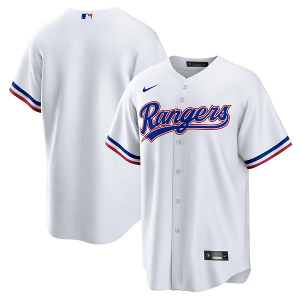 Texas Rangers Nike White Home Big & Tall Replica Jersey