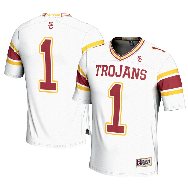 #1 USC Trojans GameDay Greats Football Jersey - Cardinal
