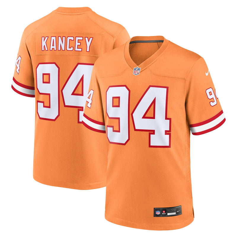 Tampa Bay Buccaneers Calijah Kancey Nike Orange Alternate Game Jersey