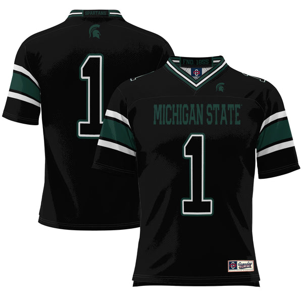 #1 Michigan State Spartans GameDay Greats Endzone Football Jersey - Black