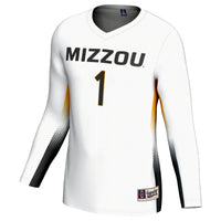 #1 Missouri Tigers GameDay Greats Lightweight Volleyball Jersey – White