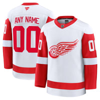 Detroit Red Wings Fanatics White Away Premium Custom Jersey