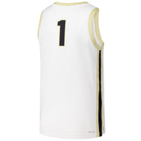 #1 Purdue Boilermakers Nike Replica Basketball Jersey - White