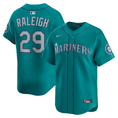 Seattle Mariners Cal Raleigh Nike Teal Alternate Limited Jersey