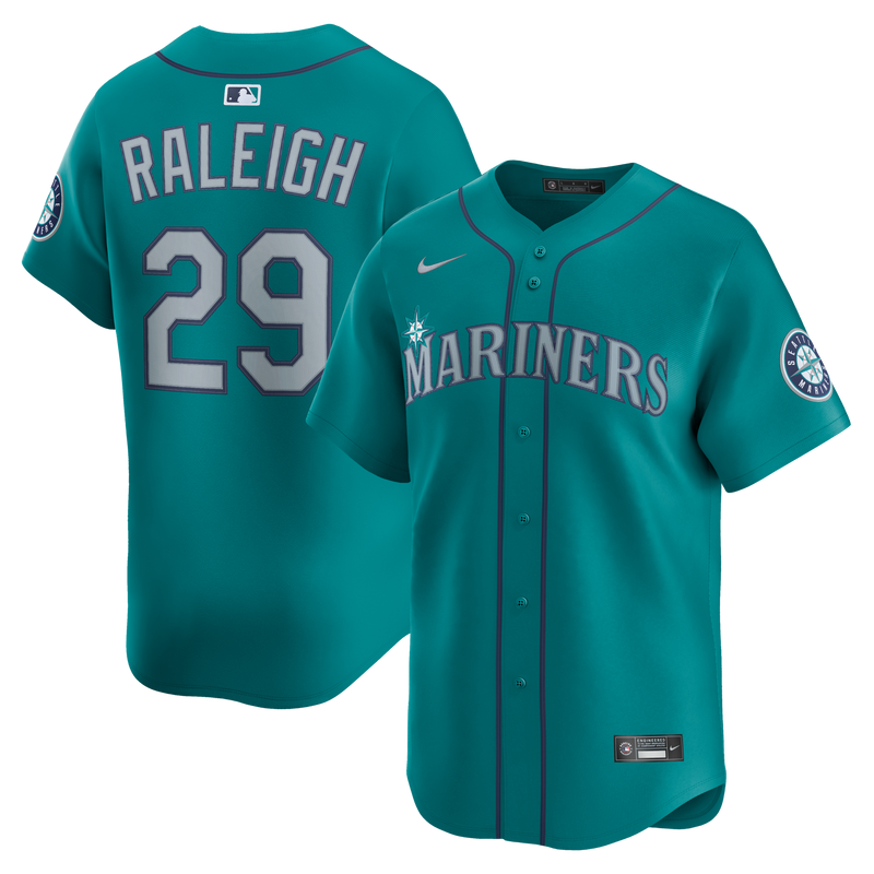 Seattle Mariners Cal Raleigh Nike Teal Alternate Limited Jersey
