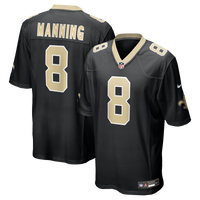 New Orleans Saints Archie Manning Nike Black Game Retired Player Jersey