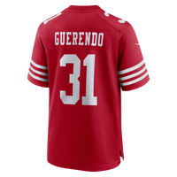 San Francisco 49ers Isaac Guerendo Nike Scarlet Game Jersey