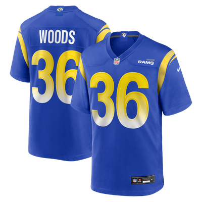 Los Angeles Rams Charles Woods Nike Royal Game Jersey