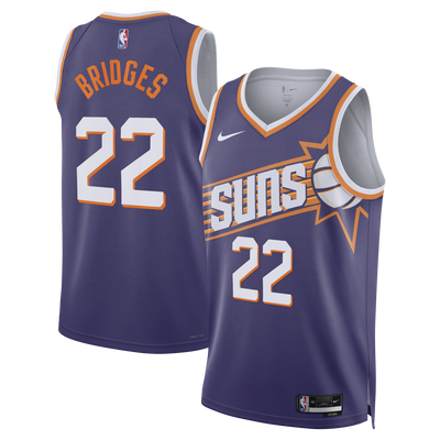 Phoenix Suns Nike Icon Edition Swingman Jersey - Purple - Miles Bridges