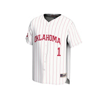 #1 Oklahoma Sooners GameDay Greats Lightweight Baseball Jersey - White