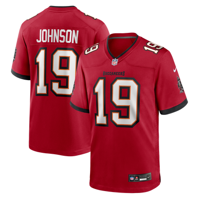 Tampa Bay Buccaneers Keyshawn Johnson Nike Red Game Retired Player Jersey