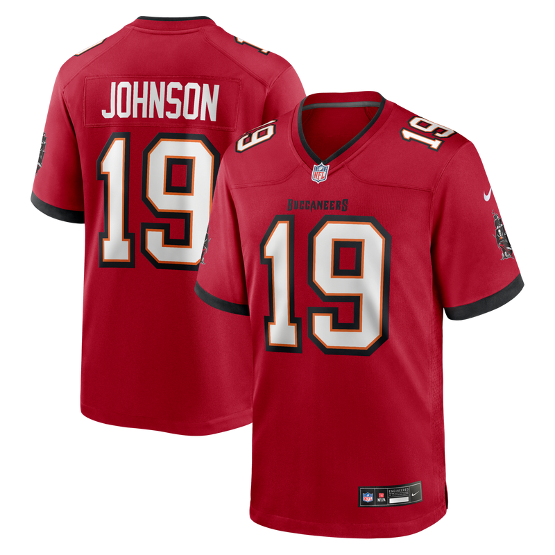 Tampa Bay Buccaneers Keyshawn Johnson Nike Red Game Retired Player Jersey