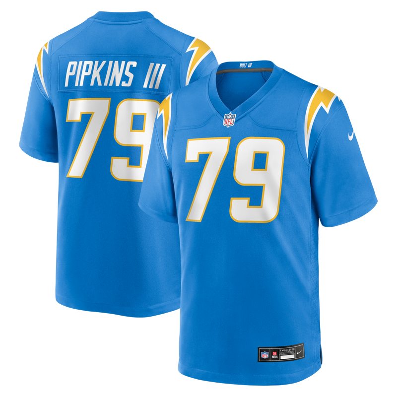 Los Angeles Chargers Trey Pipkins III Nike Powder Blue Game Jersey