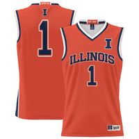 #1 Illinois Fighting Illini GameDay Greats Lightweight Basketball Jersey - Orange